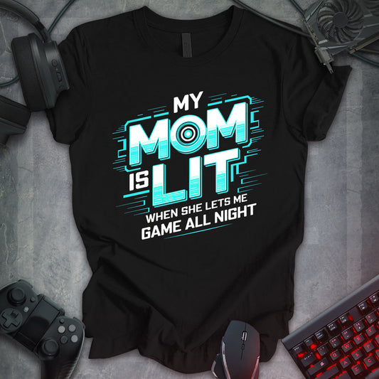 My Mom is Lit Gamer Tee