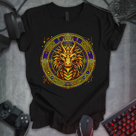 Regal Golden Dragon: Medieval Fantasy Tee