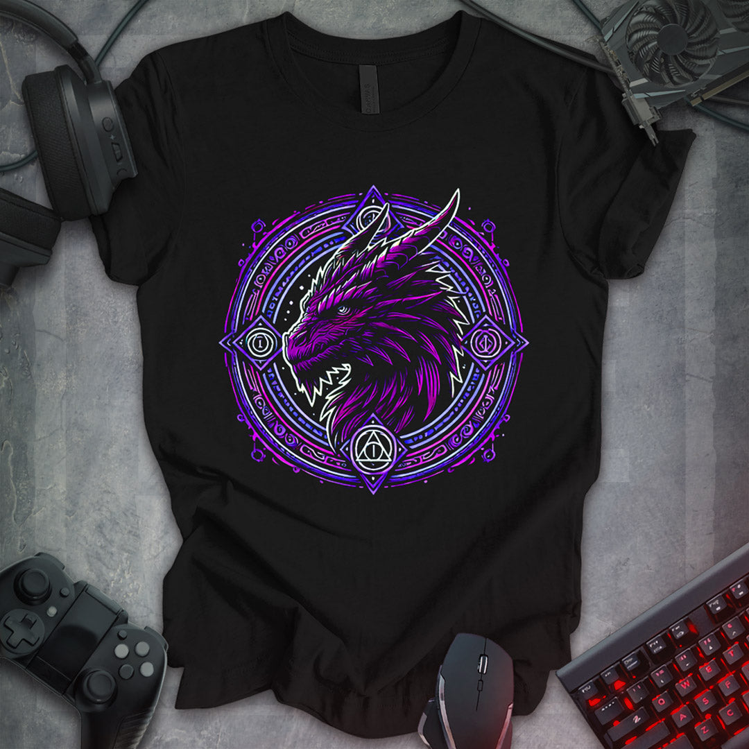 Wise Violet Dragon: Medieval Fantasy Tee