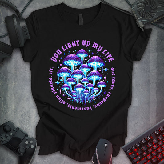 You Light Up My Life: Pixel Art Mushroom Tee